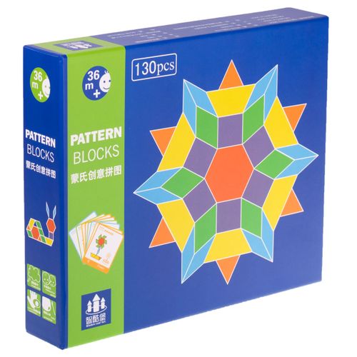 Montessori puzzle, drveni oblici s 155 elemenata slika 2