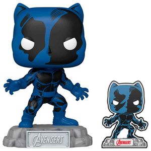 POP figure Marvel Avengers 60th Anniversary Comic Black Panther with Pin Exclusive