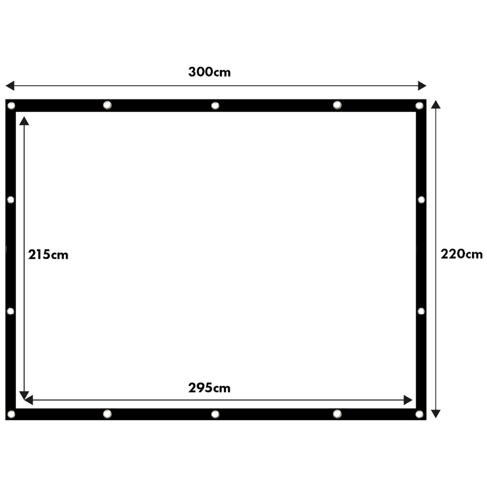 Maclean Platno za projektor, zidno, 330 x 220 cm, 4:3 - MC-168 slika 3