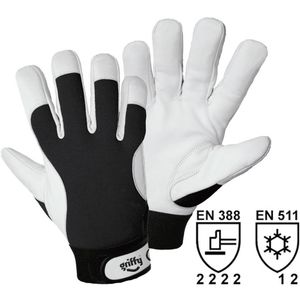 L+D Griffy  1707-12 nappa koža rukavice za montažu Veličina (Rukavice): 12, xxxl EN 388, EN 511 CAT II 1 Par