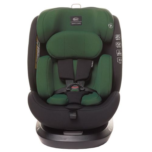 4BABY autosjedalica I-Size (40-150 cm) Roto-fix dark green slika 10