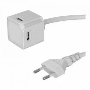 PRODUŽNA UTIČNICA POWERCUBE USBCUBE EXTENDED 4X USB-A BIJELI (3A), 1,5 M KABEL