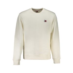 TOMMY HILFIGER MEN'S WHITE ZIPLESS SWEATSHIRT