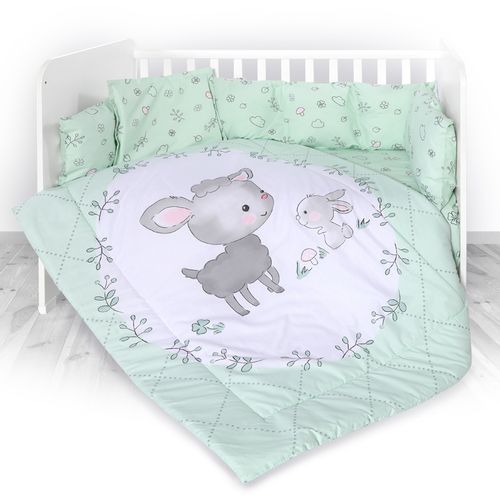 LORELLI LILY 4-dijelni Set Posteljine Ranforce Lamb Green 120 x 60 cm slika 1