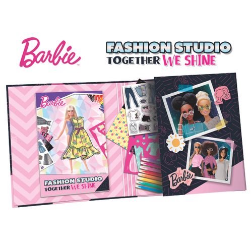 LISCIANI BARBIE kreativna bojanka u mapi Together we shine - Fashion Studio 12808 slika 9