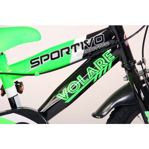 Dječji bicikl Volare Sportivo 14" s dvije ručne kočnice neon zeleni slika 6