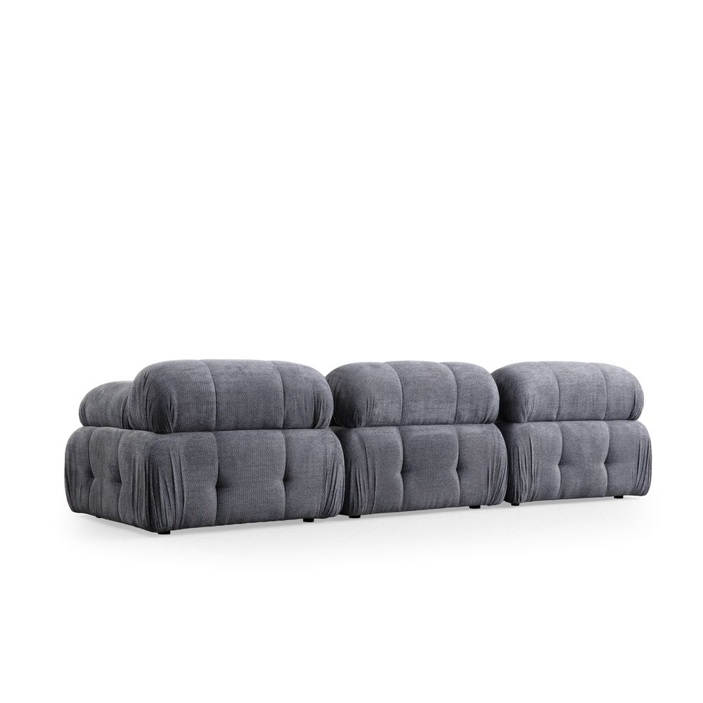 Petite 3 - Siva Troosjedna Sofa slika 9