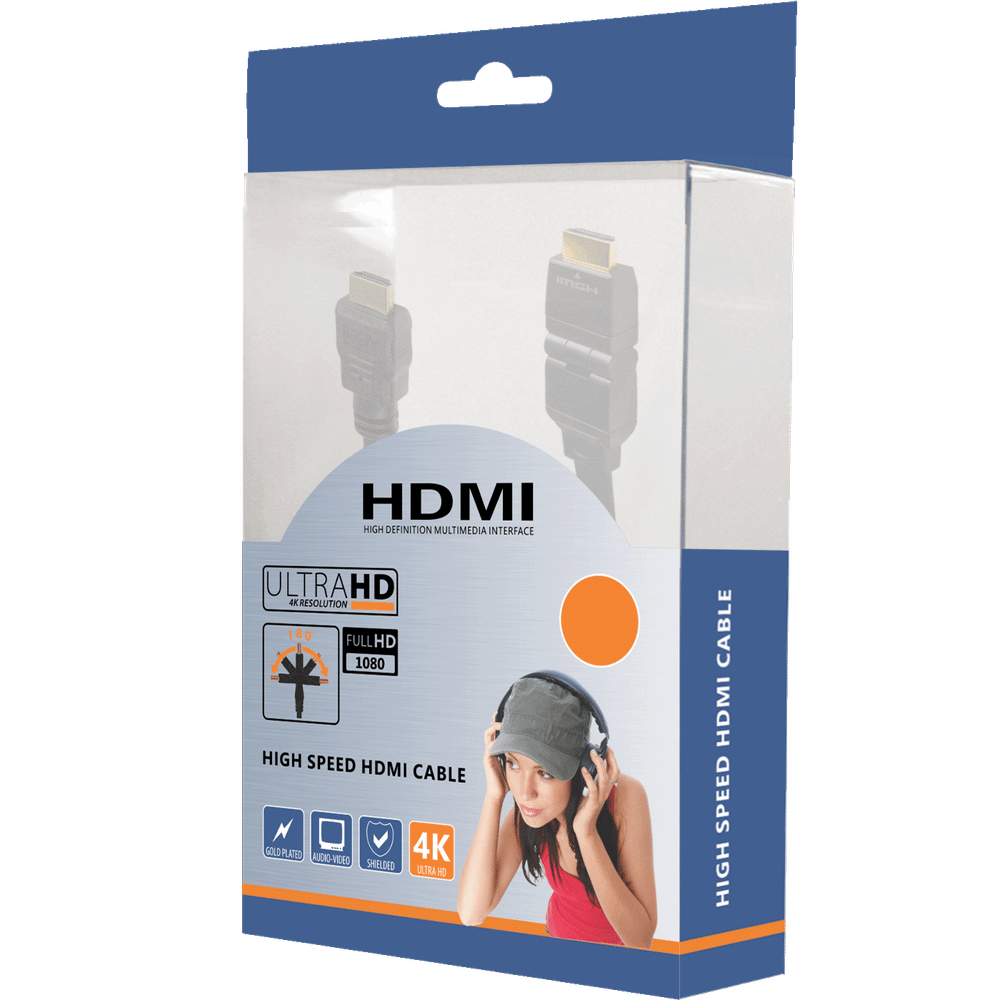 ZED electronic HDMI kabl, 1.8 met, ver. 1.4, 4K, 3D, HEC, HDCP, ARC - HDMI2/1.8 slika 1