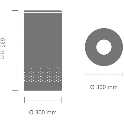 Brabantia koš za rublje 35L okrugli, bijeli slika 3
