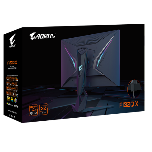 Gigabyte FI32Q X-EK 32" 240Hz QHD 2560x1440 (OC 270Hz) SS IPS, HDR600, AMD FreeSync Premium Pro, Premium Sound by Audio ESS SABRE HiFi, 99% of DCI-P3, AORUS slika 3