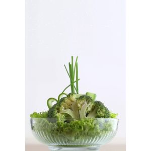 LV-TOK295R4 Transparent Glass Salad Bowl