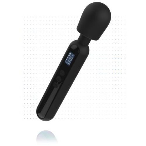 Digitalni masažni vibrator BLACQ, crni slika 2
