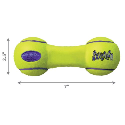 KONG Igračka za psa, AirDog Squeaker Dumbbell Medium zvučna, 6,35x17,78x6,35cm slika 4