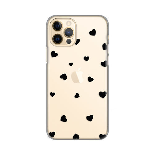 Torbica Silikonska Print Skin za iPhone 12/12 Pro 6.1 Hearts slika 1