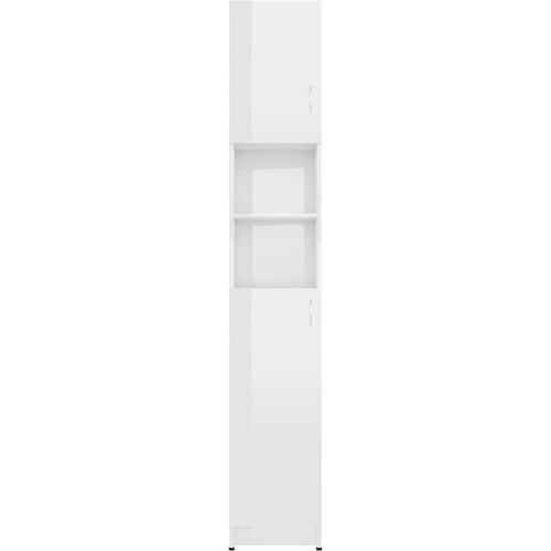 Kupaonski ormarić visoki sjaj bijeli 32 x 25,5 x 190 cm iverica slika 48