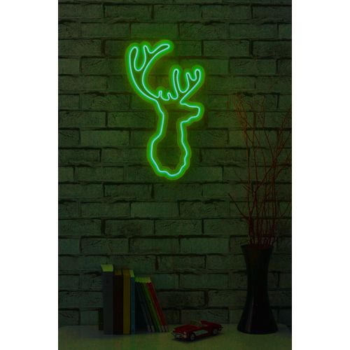 Wallity Ukrasna plastična LED rasvjeta, Deer - Green slika 2