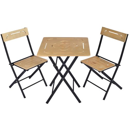 Floriane Garden Set vrtnih stolova i stolica (3 komada), smeđa crna boja, Bistro Set 8 slika 5