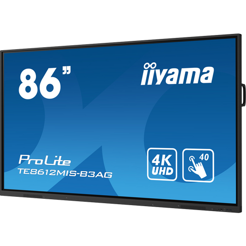 IIyama 86" iiWare10 , Android 11, 40-Points PureTouch IR with zero bonding, 3840x2160, UHD VA panel, Metal Housing, Fan-less, Speakers 2x 16W front, VGA, HDMI 3x HDMI-out, USB-C with 65W PD (front), Audio mini-jack and Optical Out (S/PDIF), USB Touch Interf slika 3