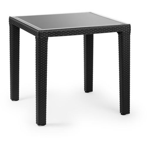 Tilia Baštenski Set Octa, sto i 4 stolice, Crni 80X80 slika 4