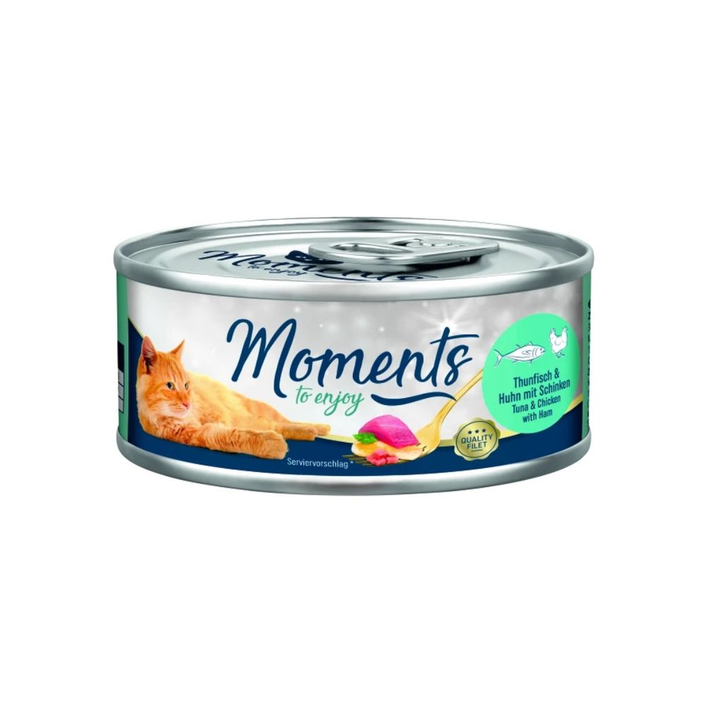 Moments Cat Adult tuna, slanina i piletina 70 g konzerva slika 1