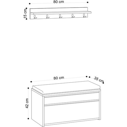 Boby Oak
Black Hall Stand slika 4