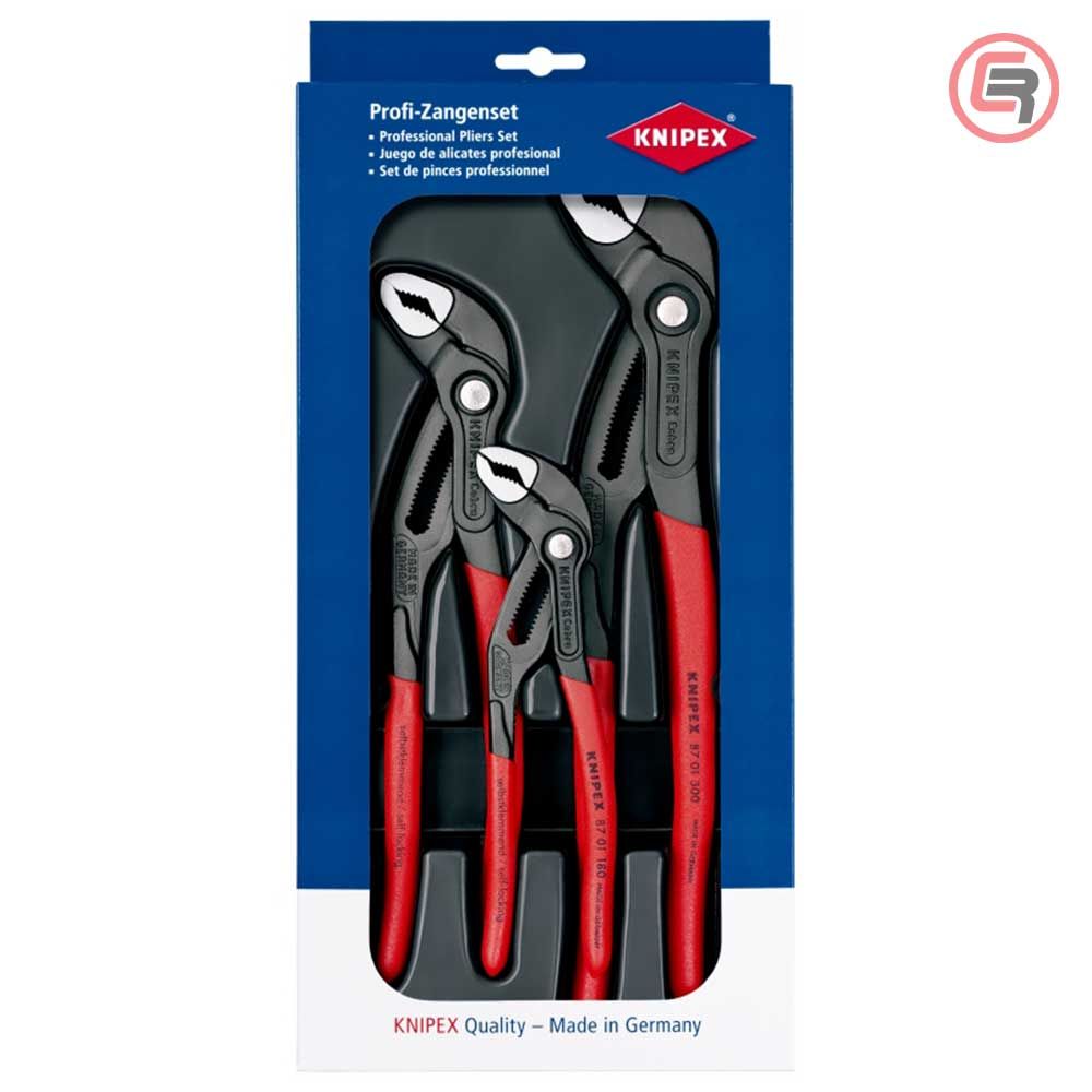 Knipex Set Kliješta Papige / Papagajke Cobra / 3 dijelni – 00 20 09 V02 slika 1