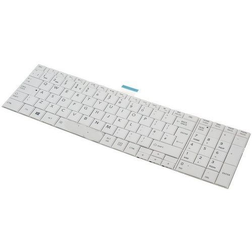 Tastatura za laptop Toshiba Satellite C850 C850D C855 C855D BELA bez rama slika 2