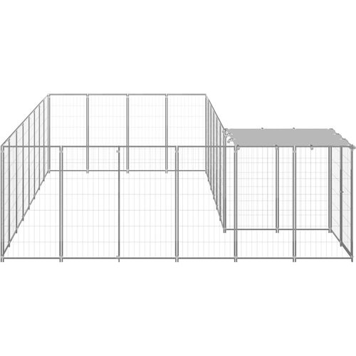 Kavez za pse srebrni 10,89 m² čelični slika 9