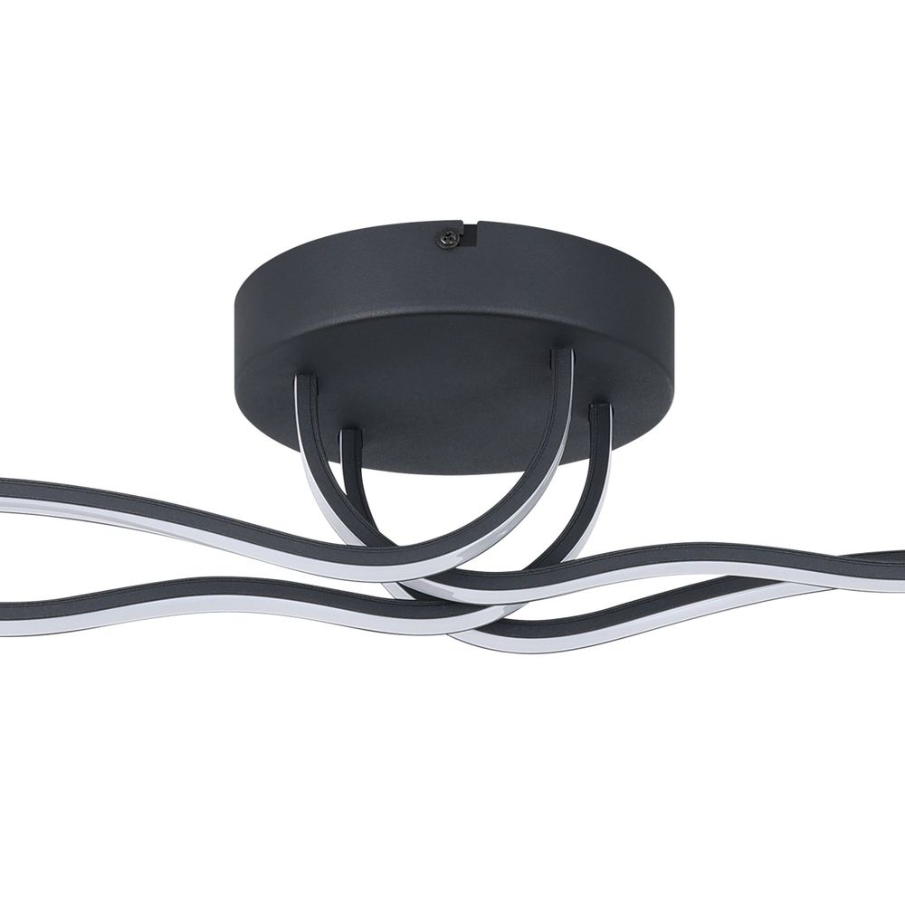 Eglo Roncade 1 Zidna/Stropna LED Lampa, 40W, D-1160, Aluminij/Crno-Bijela slika 5