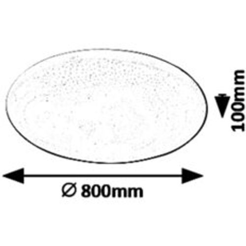 Rabalux Danny, plafonjera, LED 80W,bela, D800mm slika 3
