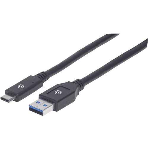 Manhattan USB kabel USB 3.2 gen. 1 (USB 3.0) USB-A utikač, USB-C® utikač 3.00 m crna  354981 slika 1