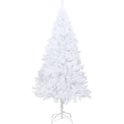 Umjetno božićno drvce s gustim granama bijelo 150 cm PVC slika 8