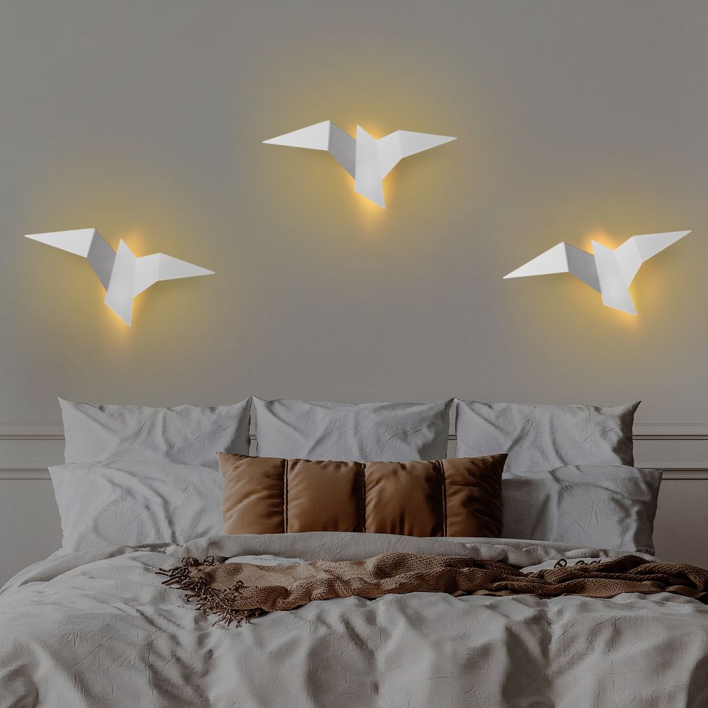 Pacalı - 13502 - L Bijela Zidna Lampa slika 3