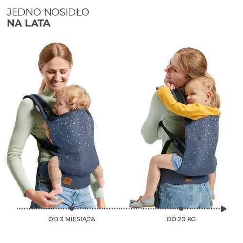 Kinderkraft Nosiljka Za Bebu Nino Confetti Denim slika 4