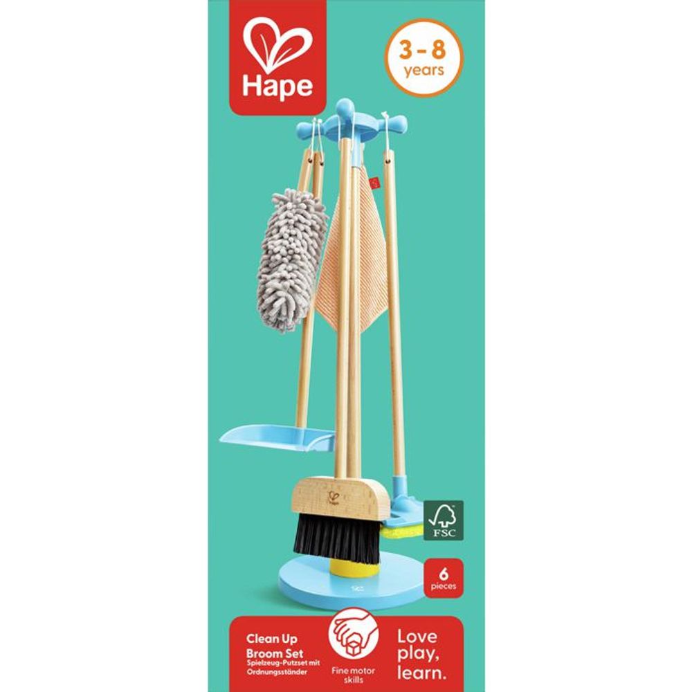 Hape Drveni dječiji set za čišćenje Clean Up Broom Set slika 6