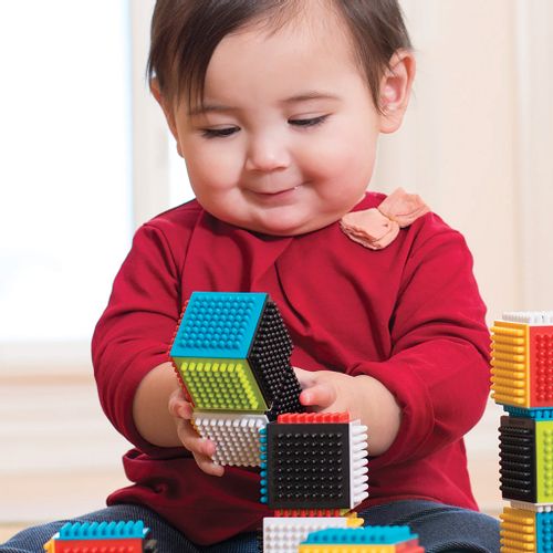 Infantino kocke Press &amp; Stay Sensory Blocks slika 6