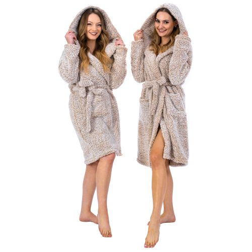 Bathrobe Fluffy beige slika 2