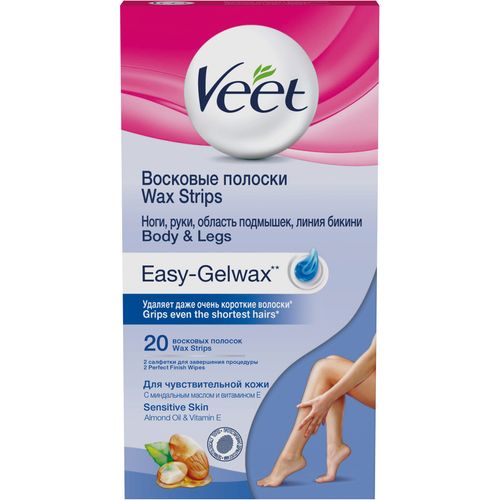 Veet Depilacijske trake sa hladnim voskom za osjetljivu kožu 20 Traka slika 2