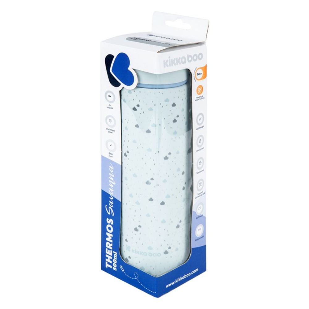 Kikka Boo Termos boca Savanna 500ml, Blue slika 5