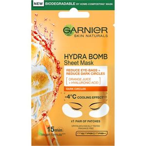 Garnier Skin Naturals Eye Tissue Maska za područje oko očiju protiv tamnih krugova Orange 6g
