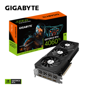 Gigabyte GV-N406TGAMING OC-16GD GeForce RTX 4060 Ti GAMING OC 16GB GDDR6 128bit memory interface, WINDFORCE cooling system