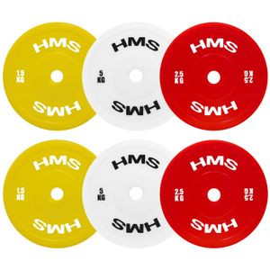 Tpp set pe olimpijskih tehničkih talja 2 x 1,5 - 5 kg (18 kg) hms