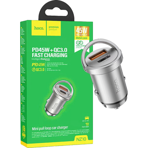 hoco. Auto punjač, brzi, PD45W+QC3.0 - NZ10 Handy slika 2