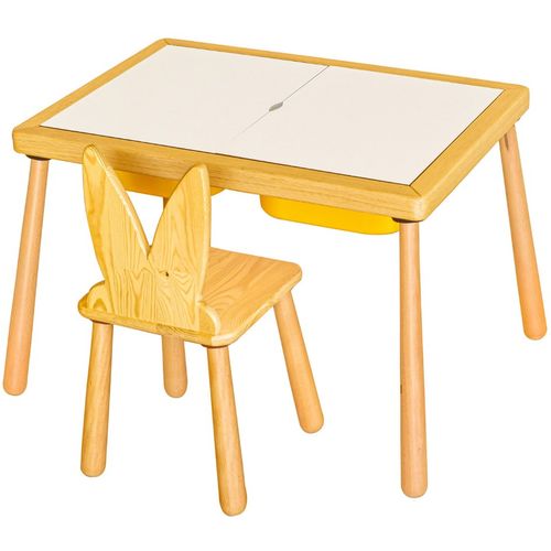 Woody Fashion Dječji stol set Table and Chair - Yellow slika 2