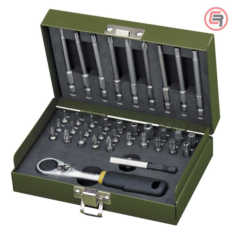 Proxxon Garnitura Bit Nastavaka Sa Račnom 1/4" Micro 36 dijelna – 23109 slika 1