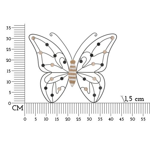 Mauro Ferretti Zidna dekoracija BUTTERFLY 39,5x1,5x33,5 MIN 2 slika 6