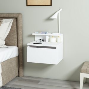 Olmo - White White Nightstand