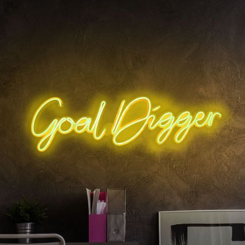 Wallity Ukrasna plastična LED rasvjeta, Goal Digger - Yellow slika 7