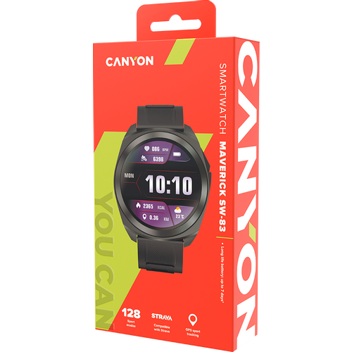 CANYON Maverick SW-83 Smart Watch, black slika 7