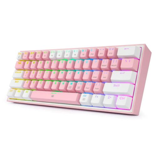 KEYBOARD - REDRAGON FIZZ K617 RGB WIRED PINK/WHITE RED SWITCH slika 2